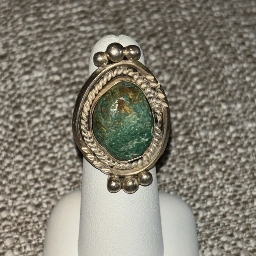 Turquoise and Sterling Ring